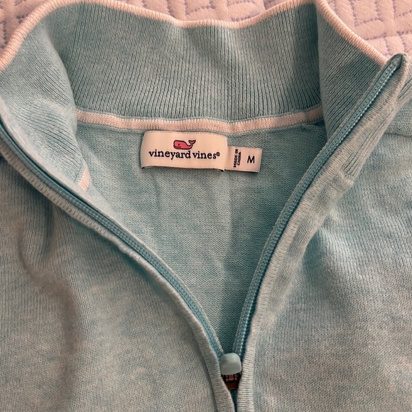 Vineyard, vines, three-quarter, zip pull over sweater - Picture 3 of 6